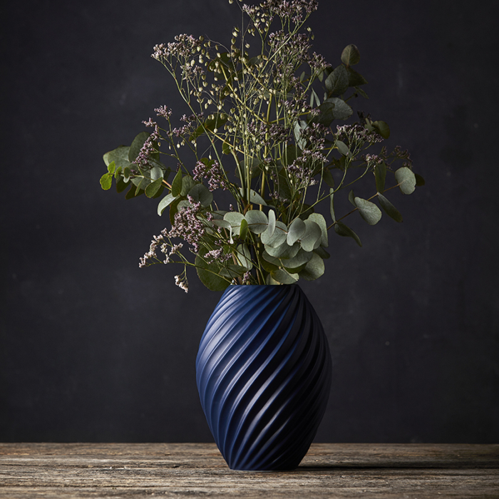 MORSØ RIVER VASE MATT BLUE 16CM - Image 2