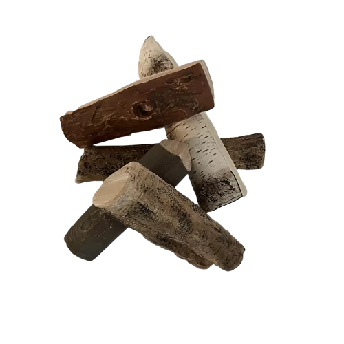 Morso Ceramic Logs Realistic Firewood for Bio Fireplaces