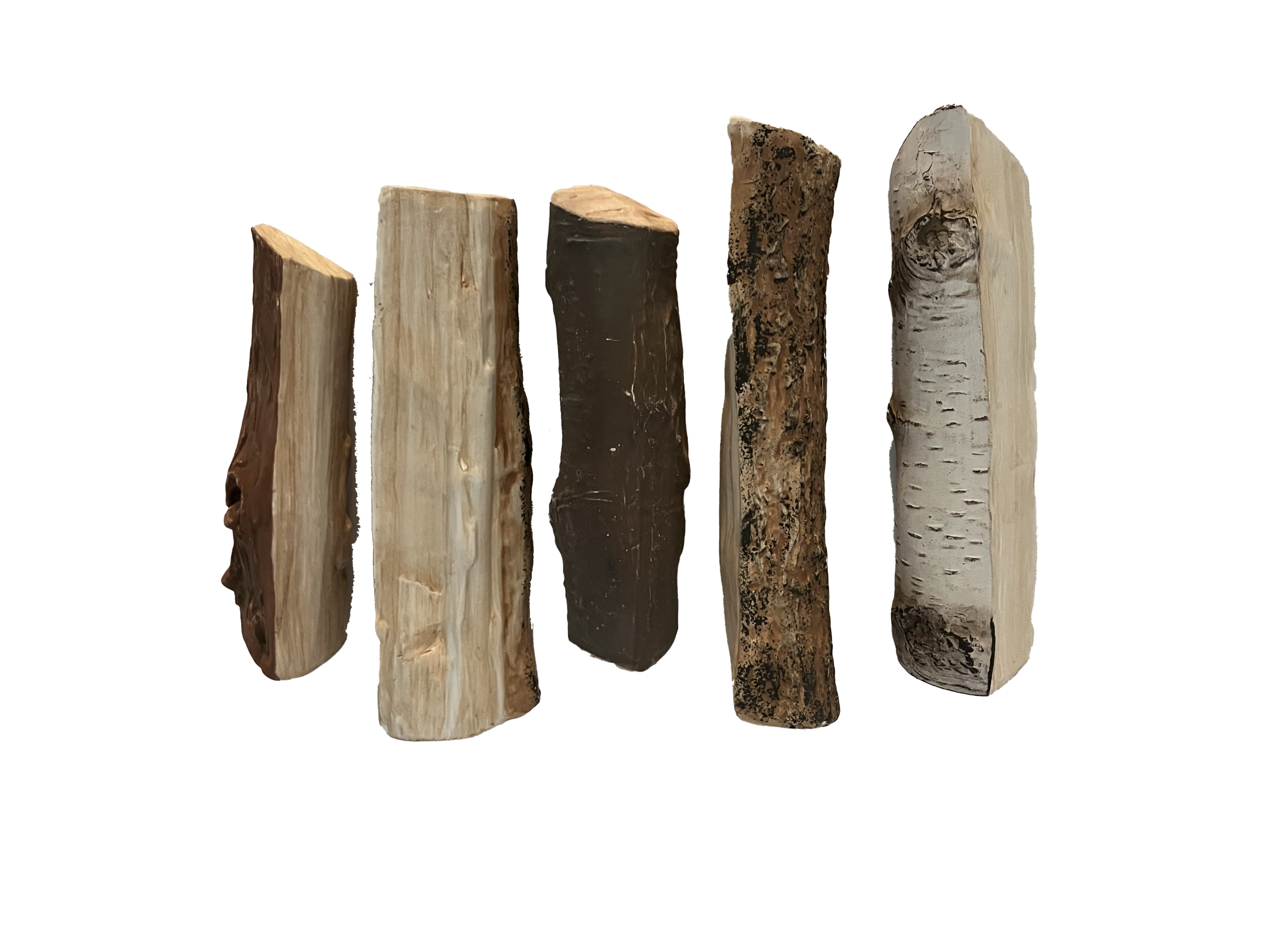Morsø BIO STOVE Ceramic Fireplace Wood | Beech Look (1kg)